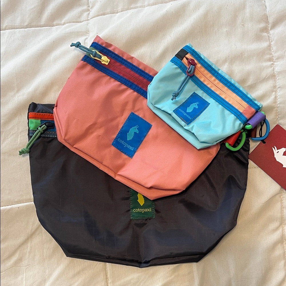 Cotopaxi Vibrant Multi-Color Pouch Trio